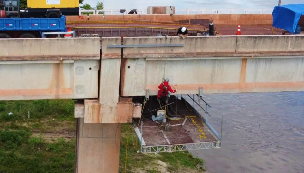 Agesul ajusta cronograma de manutenção na ponte do Rio Paraguai devido ao feriado